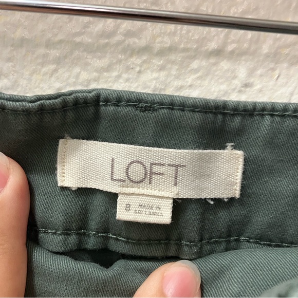 Loft chinos flat front green size 8 - Picture 3 of 4